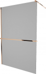 Du&scaron;o sienelė Mexen Kioto+ Walk-In, 110 cm x 200 cm, rausvojo aukso sp./grūdintas