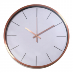 Sieninis kvarcinis laikrodis Besk, bronzos, 30 cm x 30 cm, 30 cm