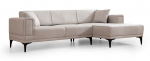 Kampinė sofa - lova Atelier Del Sofa Horizon, kreminė sp., de&scaron;ininė, 250 x 140 cm x 77 cm