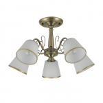 &Scaron;viestuvas lubų Candellux Lighting Losanna, E14, 5 x 40 W, balta sp.