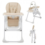 Maitinimo kėdutė KinderKraft Tummie, smėlio sp.