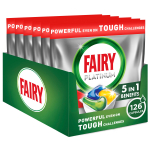Indaplovių kapsulės Fairy Platinum All in One, 126 vnt.