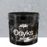 Dekoratyvinis tinkas, sienoms Jeger Onyks Silver, sidabro, 7 kg