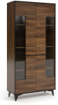 Vitrina Gala Meble Frida W2D, ruda sp., 40.64 cm x 91.44 cm x 185.42 cm