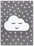 Kilimas vidaus Hakano Tinies Cloud, balta/pilka, 190 cm x 140 cm