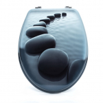 Unitazo dangtis Okko P785, pilka sp., 46 cm x 37 cm