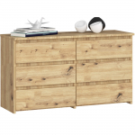 Komoda Akord Furniture Factory CL100, ruda sp., 57 cm x 100.4 cm x 35 cm