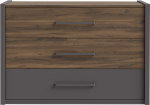 Komoda Forte DLCK215-M777, ruda sp./grafito sp., 83.5 cm x 52.7 cm x 119.4 cm