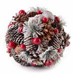 Eglutės žaisliukas Mondex Santa Lila, rudas, 18 cm, medis/plastiko putos