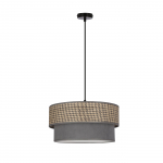&Scaron;viestuvas kabinamas Candellux Lighting Karrara, E27, 1 x 60 W, pilka sp./smėlio sp.