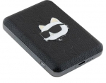 Ne&scaron;iojamas įkroviklis (Power bank) Karl Lagerfeld Choupette Head Pin, 5000 mAh, 15 W, juoda sp.