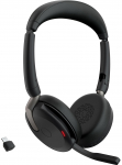 Belaidės ausinės Jabra Evolve2 65 Flex Duo WLC, juoda sp.