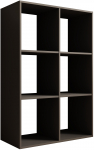Knygų lentyna ADRK Lenti, pilka sp., 120 cm x 38 cm x 80 cm
