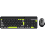 Belaidis klaviatūros ir pelės komplektas Canyon Canyon HSET-W5 CNS-HSETW5BK, Anglų (US), juoda sp.