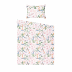 Patalynės užvalkalų komplektas Domoletti Percale Petal Symphony, rožinė sp., 50 x 70 cm, 140 x 200 cm, 2 d.