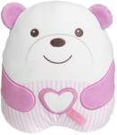 Pliu&scaron;inis žaislas me&scaron;ka Chicco First Dreams, balta sp./rožinė sp., 25 cm