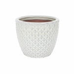 Gėlių vazonas Domoletti GG.6711.029, keramika/molis, baltas