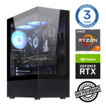 Stacionarus kompiuteris Intop Ryzen 7 5700X, 2500 GB, DDR4 32 GB, SSD+HDD 500 GB 2 TB, Nvidia GeForce RTX 3050 6 GB GDDR6