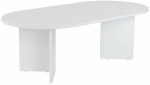 Kavos staliukas Nordure Sable, balta sp., 119 cm x 60 cm x 40 cm