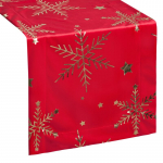Kalėdinis stalo takelis stačiakampė OSB-181-4, aukso/raudona, 40 x 140 cm