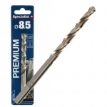 Metalo grąžtas Specialist+ Premium, medienai/metalas/plastikas, cilindrinis, 8.5 mm x 11.7 cm