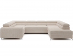 Modulinė sofa Louis Jarell 18, smėlio sp., kairinė, 202 x 347 cm x 92 cm