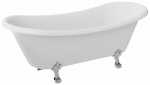 Vonia, laisvai pastatoma Besco Amelia, 190 cm x 77 cm x 69 cm, ovalas, balta sp./chromo sp.
