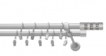 Karnizo komplektas Karpol Olimp Cylinder Ball, 360 cm, &Oslash; 19 mm, matinė chromo sp.