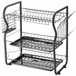 Indų džiovykla Rosberg 55R53000OB, 43 cm x 24 cm x 45 cm, plastikas/metalas, juoda