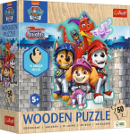 Medinė dėlionė Trefl Paw Patrol Adventures 20277, 20.3 cm x 20 cm, 50 vnt., įvairių spalvų