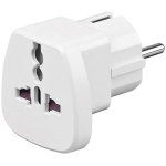 Adapteris Deltaco Baltic universal, Europlug/GT-426, balta