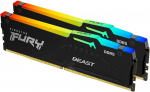 Operatyvioji atmintis (RAM) Kingston Fury Beast RGB KF560C36BBE2AK2-64, DDR5, 2 x 32 GB, 6000 MHz