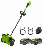 Akumuliatorinis sniego valytuvas Greenworks SS3002A2, 30 cm