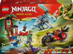 Konstruktorius LEGO&reg; NINJAGO&reg; Nindzių transporto priemonės ir namelio medyje gynyba 71857, 642 vnt.