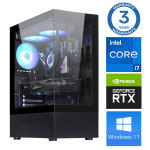 Stacionarus kompiuteris Intop Intel Core i7-12700F, DDR5 16 GB, SSD+HDD 250 GB 2 TB, NVIDIA GeForce RTX 5050 8 GB GDDR6, Windows 11 Pro
