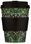 Plastikinė stiklinė Ecoffee Cup Blackthorn, 350 ml, 9 cm, polilaktidas (pla), juoda sp./žalia sp.