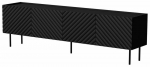 TV staliukas Cama Meble Lucca, juoda sp., 200 cm x 40 cm x 59 cm