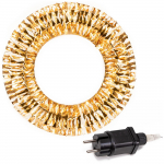 Kalėdinė dekoracija "Vainikas" Springos CL1246 su LED ap&scaron;vietimu, 40 cm, balta sp.