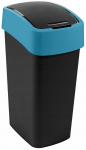 Rū&scaron;iavimo &scaron;iuk&scaron;liadėžė Curver Flip, 45L l, juoda sp./geltona sp.