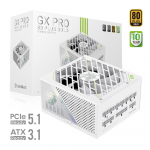 Maitinimo blokas Gamemax GX PRO 1050G WH 1050 W, 13.5 cm