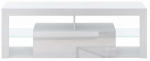 TV staliukas Everest, balta sp., 35 cm x 140.2 cm x 50.6 cm