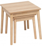 Kavos staliukų komplektas 5five Abana, ruda sp., 40 - 45 cm x 45 cm x 37 - 45 cm, 2 vnt.