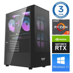 Stacionarus kompiuteris Intop RM77173 AMD Ryzen 7 8700F, DDR5 16 GB, SSD+HDD 1 TB 4 TB, Nvidia GeForce RTX5060 8 GB GDDR7, Windows 11 Pro