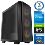Stacionarus kompiuteris Intop RM76177 Intel Core i5-14400F, DDR5 32 GB, SSD+HDD 1 TB 4 TB, Nvidia GeForce RTX5060Ti 8 GB GDDR7, Windows 11 Pro