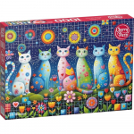 Dėlionė CherryPazzi Cute Whiskers 31285, 50 cm x 70 cm, 1000 vnt., įvairių spalvų