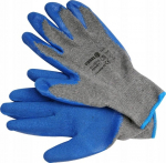 Darbo pir&scaron;tinės trikotažinės, lateksinės Vorel 74145, suaugusiems, mėlyna sp./pilka sp., 10, 12 vnt.