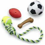Žaislas &scaron;uniui, kamuoliukas Buki France Sport PET001, 26 cm, įvairių spalvų