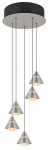 &Scaron;viestuvas lubų Trio Romeo, LED, 2300 - 4000 &deg;K, 5 x 7 W, nikelio sp.