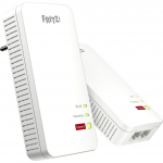 Prekė su pažeista pakuote. Signalo stiprintuvas AVM FRITZ! Powerline 1240 AX, 2 vnt.