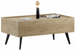 Kavos staliukas Kalune Design, ąžuolo sp., 61 cm x 102 cm x 44 cm